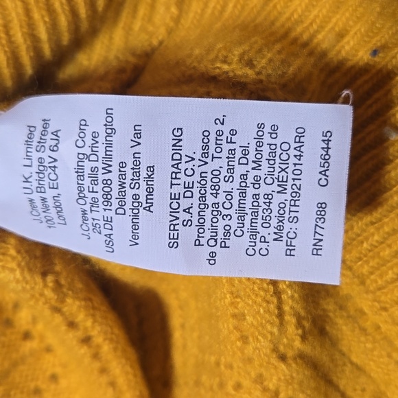 J.Crew Yellow Knit Sweater Womens Soft Lightweight Pullover Womens Small - Picture 8 of 11